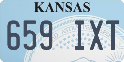 KS license plate 659IXT