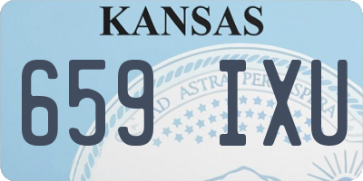 KS license plate 659IXU