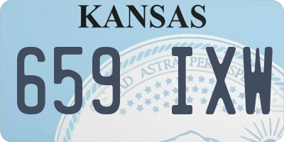 KS license plate 659IXW