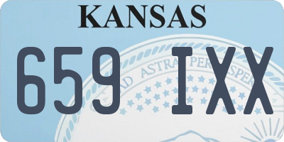 KS license plate 659IXX