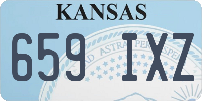 KS license plate 659IXZ