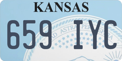 KS license plate 659IYC