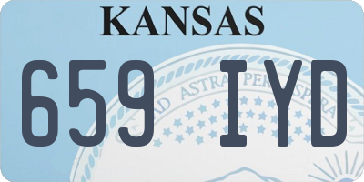 KS license plate 659IYD