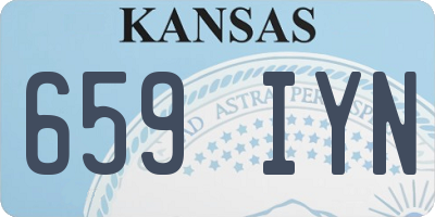 KS license plate 659IYN
