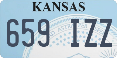 KS license plate 659IZZ