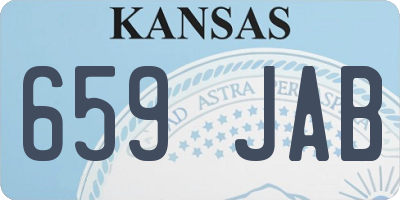 KS license plate 659JAB