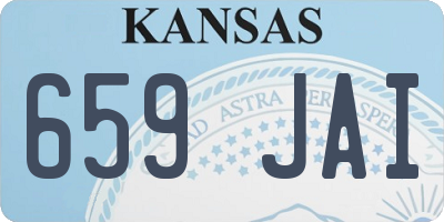 KS license plate 659JAI