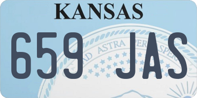 KS license plate 659JAS