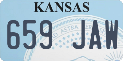 KS license plate 659JAW