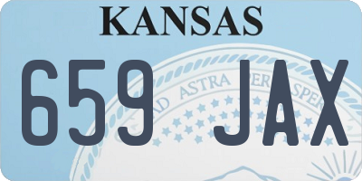 KS license plate 659JAX