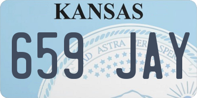 KS license plate 659JAY