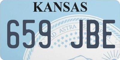 KS license plate 659JBE