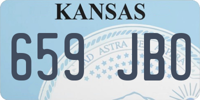 KS license plate 659JBO