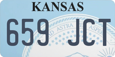 KS license plate 659JCT
