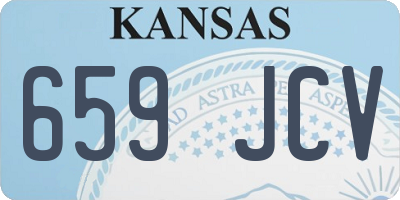 KS license plate 659JCV