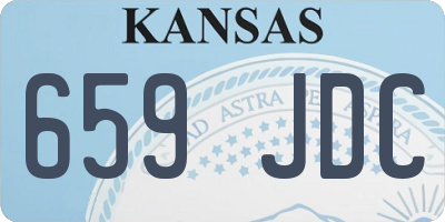 KS license plate 659JDC