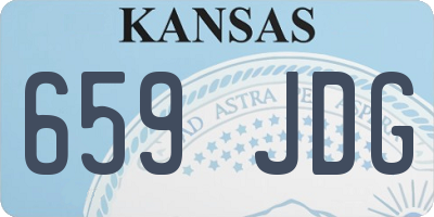 KS license plate 659JDG