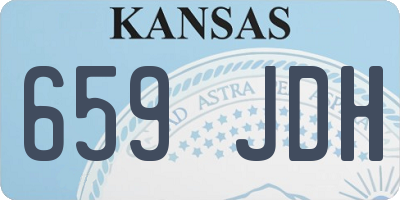 KS license plate 659JDH
