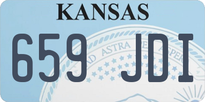 KS license plate 659JDI