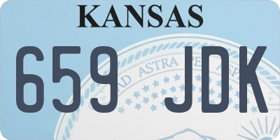 KS license plate 659JDK
