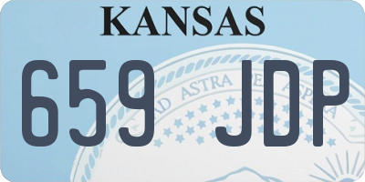 KS license plate 659JDP