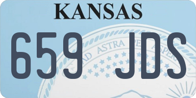 KS license plate 659JDS