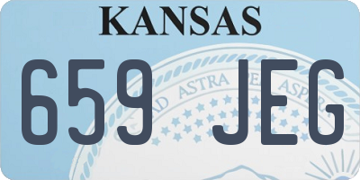 KS license plate 659JEG
