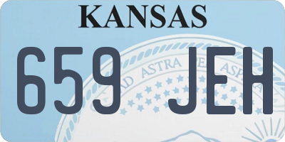 KS license plate 659JEH
