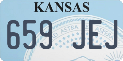 KS license plate 659JEJ