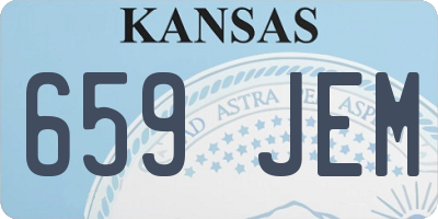 KS license plate 659JEM