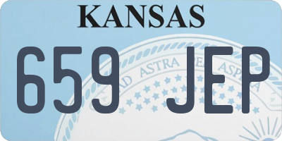 KS license plate 659JEP