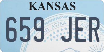 KS license plate 659JER