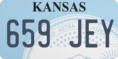 KS license plate 659JEY