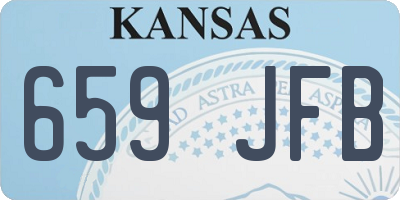 KS license plate 659JFB