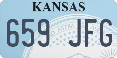 KS license plate 659JFG