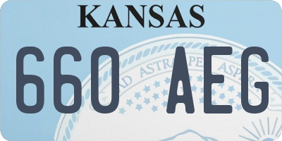 KS license plate 660AEG
