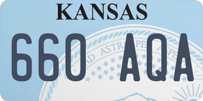 KS license plate 660AQA