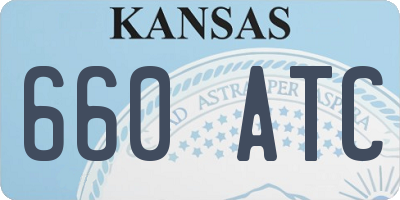 KS license plate 660ATC