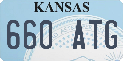 KS license plate 660ATG