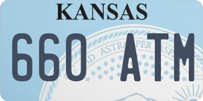 KS license plate 660ATM