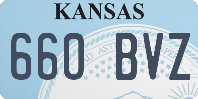 KS license plate 660BVZ