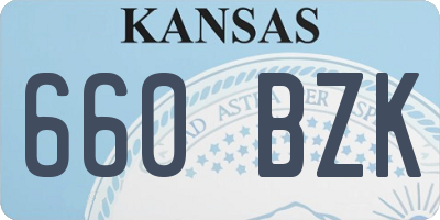 KS license plate 660BZK