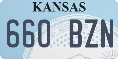 KS license plate 660BZN