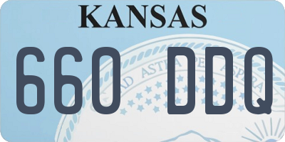 KS license plate 660DDQ