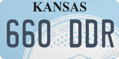 KS license plate 660DDR