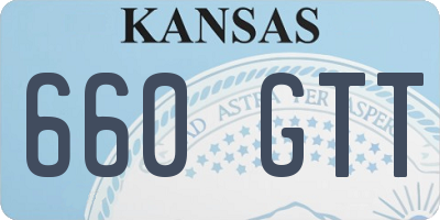 KS license plate 660GTT