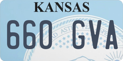KS license plate 660GVA