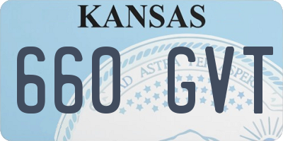 KS license plate 660GVT