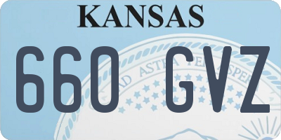 KS license plate 660GVZ
