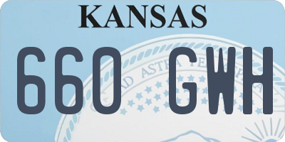 KS license plate 660GWH